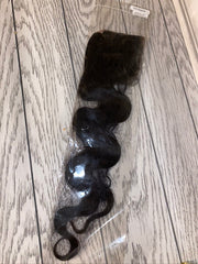 20" Body Wave 4*4 medium brown lace closure